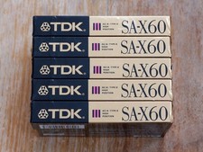 5x TDK SA-X 60 del 1990, Made