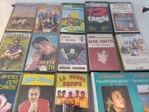 Lotto 18x musicassette liscio - lotto,