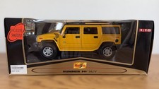 Maisto Premiere Edition Hummer H2 SUV 1:18 giallo confezione originale