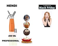 SIFONE PER PANNA PROFESSIONALE LT.0,50 CM.26 DM.8 CM 588352 HENDI HORECA  6 2025