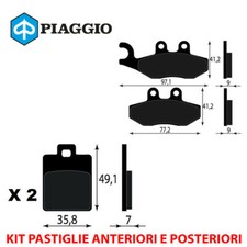 KIT PASTIGLIE FRENO ANTERIORI