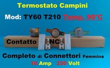 Termostato di sicurezza a pastiglia NC Campini ty60 T210 90°C Gradi 16A 250V