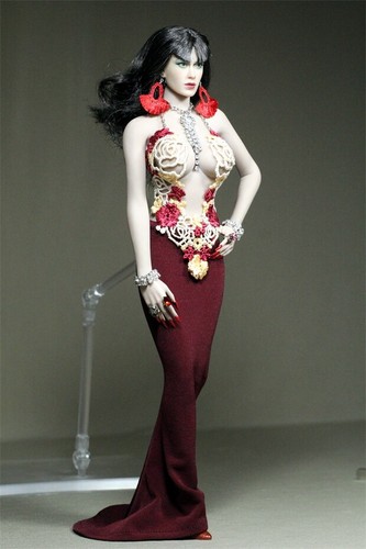 Abito lungo rosso halter - abito,