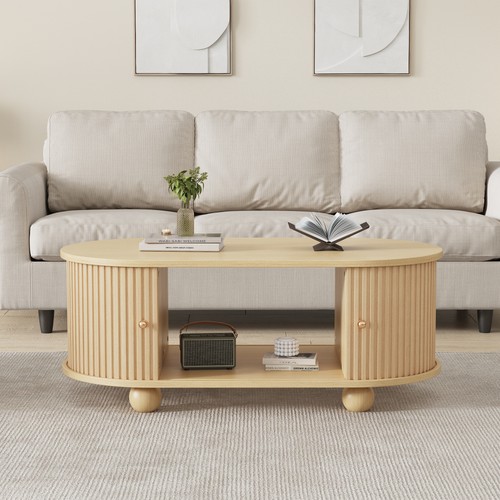 Oval coffee table with - oval, 2