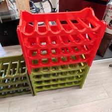 Espositore x vino rastrelliera vintage anni 60 colore rosso o verde