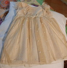 vestito bimba cerimonia beige