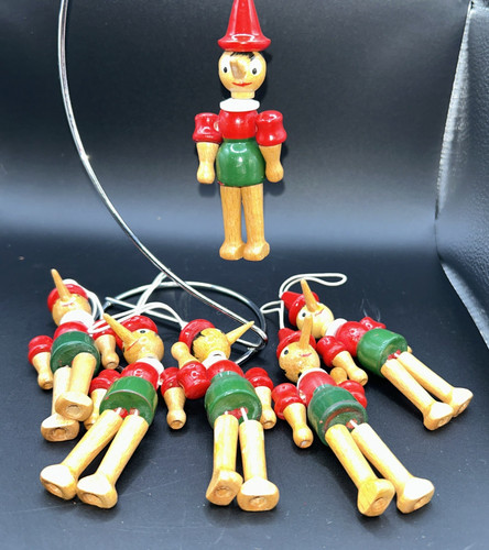 Set ornamenti legno - 6, in