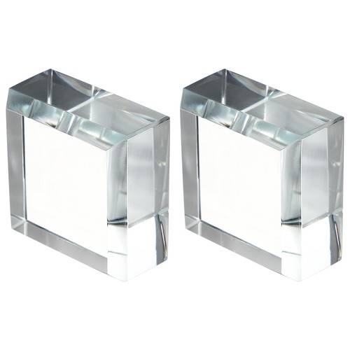 2pcs clear glass paper clips - 2pcs,