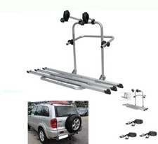 PORTABICI POSTERIORE 3 BINARI TOYOTA RAV 4 ANNO 2003 4 PORTE 3 BICI UOMO DONNA