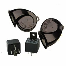 Coppia Tromba Trombe Elettromagnetiche Clacson Horn Auto Moto Impianto 12V