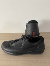 SCARPE PRADA DONNA - Nere - Numero 39 - sneakers in pelle LINEA ROSSA - leather 