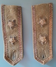 Coppia spalline da giacca esercito italiano artiglieria WW2 Tenente Militaria