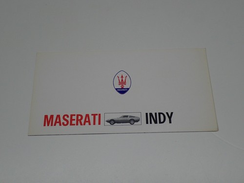 Maserati indy brochure - maserati,