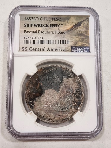 1853 chile peso ss - 1853,