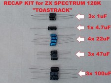 Kit capacitors ZX Spectrum 128K toastrack UK 6K 6U 9G VER2 VER2-1 Spanish NEW