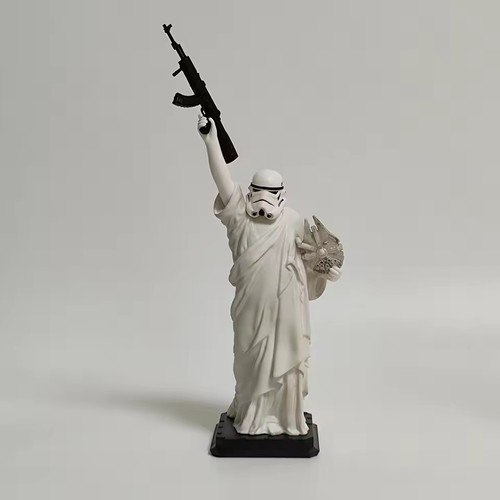 Statue liberté star - statue, de