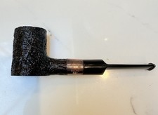 Ashton Pebble Grain X Tobacco Pipe With Silver Band  - New