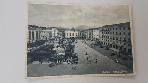 Cartolina avellino piazza - cartolina,