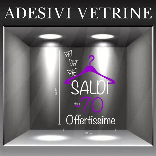 Vetrofanie saldi adesivo - vetrofanie,