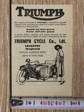 Antica pubblicità 1923 moto