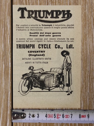 Antica pubblicità 1923 - , moto