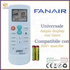 Telecomando universale condizionatore per Fanair clima climatizzatore x bravo