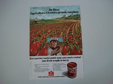 advertising Pubblicità 1971 POMODORI PELATI DE RICA
