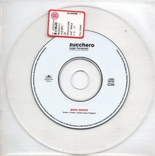ZUCCHERO CD single trasparente PROMO 1 traccia PURO AMORE 1998 made in ITALY 