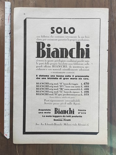 Due antiche pubblicità del