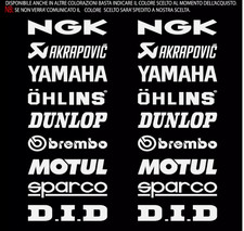 KIT STICKERS ADESIVI KIT SPONSOR TECNICI MOTO CROSS T MAX QUAD DUNLOP