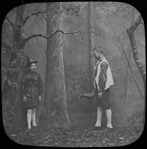 Glass magic lantern slide coal - magic,