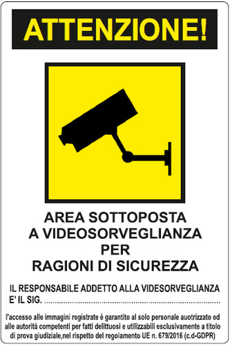 Adesivo segnaletica area - adesivo,