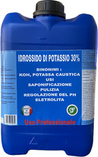 IDROSSIDO DI POTASSIO 10 LT 30% - Potassa Caustica per produzione SAPONI ecc.