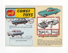 Catalogo giocattoli Corgi 1964