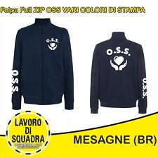 FELPA  OSS CUORE - SANITARIA - OSPEDALE - FULL ZIP