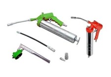 INGRASSATORE PNEUMATICO AUTO AD ARIA E PISTOLA POMPA MANUALE CON TUBI KIT 6 PZ