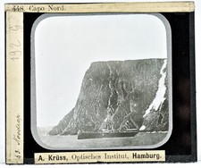 NORVEGIA nave Capo Nord foto diapositiva lanterna magica