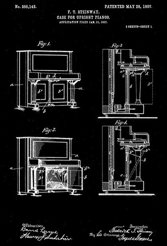 1907 astuccio per pianoforti - per,