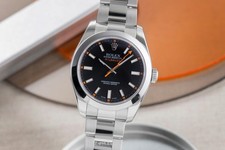 Rolex Milgauss Black Dial Acciaio Automatico Orologio Uomo Ref. 116400 Serie V B&P 2009