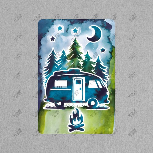 Insegna camper campeggio - camper,