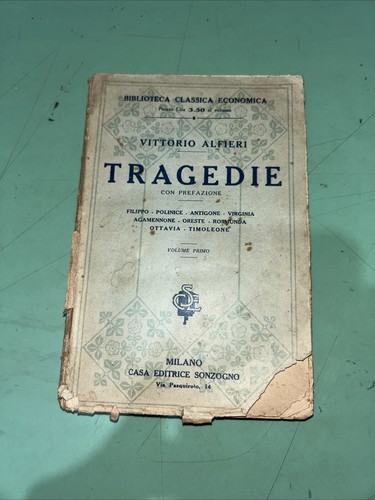 Vittorio alfieri tragedie - vittorio,