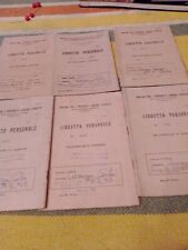 Lotto N. 6 Libretto Personale   Servizio Per I Contributi Unificati Agricoli...