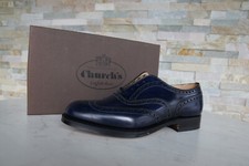Church's EU 40,5 UK 6,5 scarpe con lacci scarpe basse Burwood blu nuove prezzo consigliato 940 €