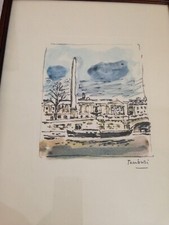 "Paesaggio" di Orfeo Tamburi, stampa, 