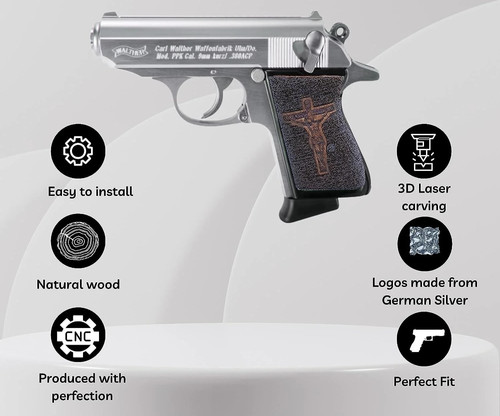 Gun grip walter ppk grips - grip,