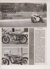 PUBBLICITA'  TEST MOTO HARLEY DAVIDSON 250 BIMOTA 978-MOTOGP MOTOSPORT EPOCA
