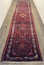 Bellissimo tappeto orientale malese PULITO tappeto persiano 500 cm x 89 cm G0198