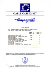 KIT CAVI CABLE CAMBIO DERAGLIATORE AL TELAIO GUAINA ORIGINALI CAMPAGNOLO RECORD