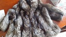 strepitosa pelliccia di volpe argentata taglia 46 vintage anni 90