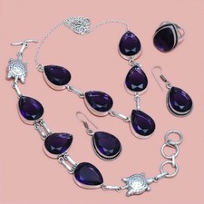 Collana bracciale ametista set - bracciale,